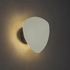 QAZQA Wandleuchten|Wohnzimmerlampen*Design Wandleuchte Beige Organisch 20 cm 2-flammig - Pulley