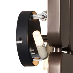 QAZQA Wandleuchten|Wohnzimmerlampen*Design Wandleuchte Bronze 3-flammig - Planes