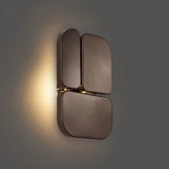 QAZQA Wandleuchten|Wohnzimmerlampen*Design Wandleuchte Bronze 3-flammig - Planes