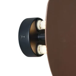 QAZQA Wandleuchten|Wohnzimmerlampen*Design Wandleuchte Bronze Organisch 20 cm 2-Lichter - Pulley