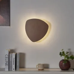 QAZQA Wandleuchten|Wohnzimmerlampen*Design Wandleuchte Bronze Organisch 32cm 2-flammig - Pulley