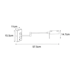 QAZQA Led-Wandleuchten|Wandleuchten*Design Wandleuchte Bronze inkl. LED dimmbar - Notia