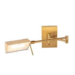 QAZQA Led-Wandleuchten|Wandleuchten*Design Wandleuchte Bronze inkl. LED dimmbar - Notia