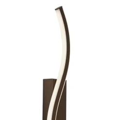 QAZQA Led-Wandleuchten|Wandleuchten*Design Wandleuchte Dunkelbronze 3-Stufen-Dimmbar 2-Licht - Bummy