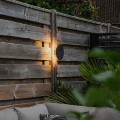 QAZQA Gartenbeleuchtung|Led-Außenleuchten*Design Wandleuchte grau 16,5 cm inkl. LED - Skyf