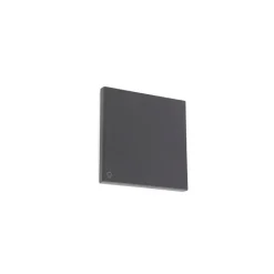 QAZQA Gartenbeleuchtung|Led-Außenleuchten*Design Wandleuchte Graualuminium 15 cm inkl. LED 9W - Skyf