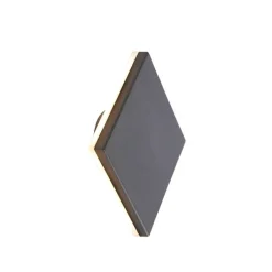 QAZQA Gartenbeleuchtung|Led-Außenleuchten*Design Wandleuchte Graualuminium 15 cm inkl. LED 9W - Skyf