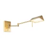 QAZQA Schlafzimmerlampen|Küchenlampen*Design Wandleuchte Messing inkl. LED dimmbar - Notia
