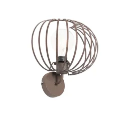 QAZQA Wandleuchten|Wohnzimmerlampen*Design Wandleuchte rostbraun 30 cm - Johanna