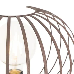 QAZQA Wandleuchten|Wohnzimmerlampen*Design Wandleuchte rostbraun 30 cm - Johanna