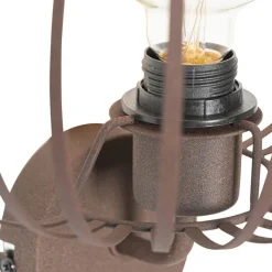 QAZQA Wandleuchten|Wohnzimmerlampen*Design Wandleuchte rostbraun 30 cm - Johanna