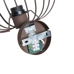 QAZQA Wandleuchten|Wohnzimmerlampen*Design Wandleuchte rostbraun 30 cm - Johanna