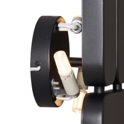 QAZQA Wandleuchten|Wohnzimmerlampen*Design Wandleuchte Schwarz 3-flammig - Planes