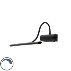 QAZQA Schlafzimmerlampen|Küchenlampen*Design Wandleuchte schwarz 32 cm inkl. LED mit Dimmer - Tableau