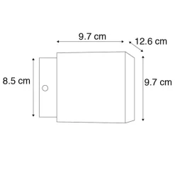 QAZQA Led-Wandleuchten|Wandleuchten*Design Wandleuchte schwarz / gold inkl. LED - Caja