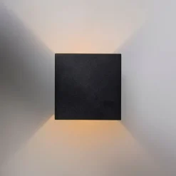 QAZQA Led-Wandleuchten|Wandleuchten*Design Wandleuchte schwarz / gold inkl. LED - Caja