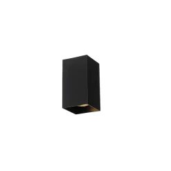 QAZQA Wandleuchten|Wohnzimmerlampen*Design Wandleuchte schwarzes Quadrat - Sabbir