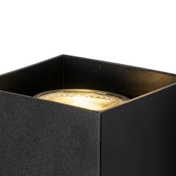 QAZQA Wandleuchten|Wohnzimmerlampen*Design Wandleuchte schwarzes Quadrat - Sabbir