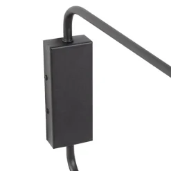 QAZQA Schlafzimmerlampen|Wohnzimmerlampen*Design Wandleuchte schwarz 2-Licht einstellbar - Lune