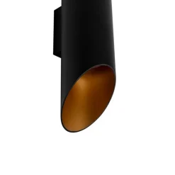 QAZQA Wandleuchten|Esszimmerlampen*Design Wandleuchte schwarz mit Gold - Organo S.