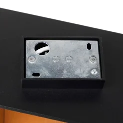 QAZQA Wandleuchten|Wohnzimmerlampen*Design Wandleuchte Schwarz mit Goldener Innenseite - Fold