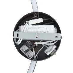 QAZQA Esszimmerlampen|Wohnzimmerlampen*Design Wandleuchte Schwarz 67cm inkl. LED 3-Stufen Dimmbar - Anello