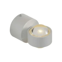 QAZQA Led-Wandleuchten|Wandleuchten*Design Wandleuchte Weiß inkl. LED IP44 - Lens