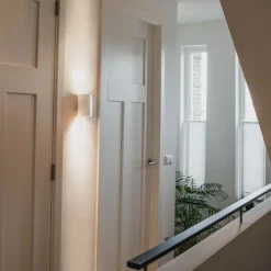 QAZQA Schlafzimmerlampen|Küchenlampen*Design Wandleuchte Weiß Rund GU10 50mm - Sabbir