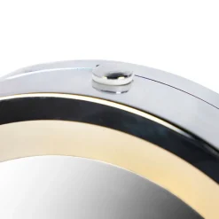 QAZQA Badezimmerlampen|Spiegel Mit Beleuchtung*Design Wandspiegel Chrom inkl. LED dunkel bis warm einstellbar IP44 - Vicino