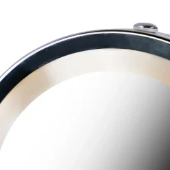 QAZQA Badezimmerlampen|Spiegel Mit Beleuchtung*Design Wandspiegel Chrom inkl. LED dunkel bis warm einstellbar IP44 - Vicino