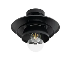 QAZQA Gartenbeleuchtung|Deckenleuchten Außen*Design-Außen-Deckenleuchte schwarz IP44 - Morty