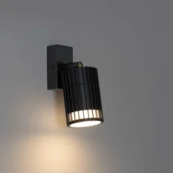 QAZQA Gartenbeleuchtung|Deckenleuchten Außen*Design-Außen-Deckenstrahler schwarz IP44 - Boris