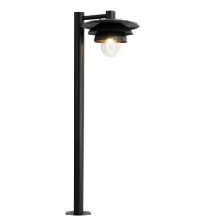 QAZQA Gartenbeleuchtung|Stehlampen Außen*Design-Außenpoller schwarz 100 cm IP44 - Morty