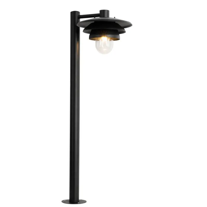 QAZQA Gartenbeleuchtung|Stehlampen Außen*Design-Außenpoller schwarz 100 cm IP44 - Morty