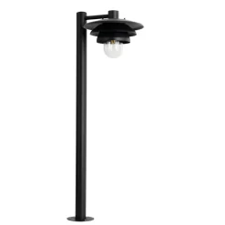 QAZQA Gartenbeleuchtung|Stehlampen Außen*Design-Außenpoller schwarz 100 cm IP44 - Morty