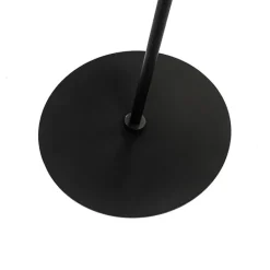 QAZQA Gartenbeleuchtung|Stehlampen Außen*Design-Außenstehleuchte schwarz IP44 mit weißem Schirm - Robbert