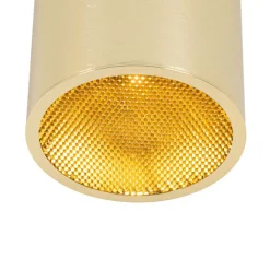 QAZQA Deckenstrahler|Aufbaustrahler*Design-Aufbaustrahler Gold GU10 111mm - Impact Honey