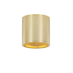 QAZQA Deckenstrahler|Aufbaustrahler*Design-Aufbaustrahler Gold GU10 111mm - Impact Honey