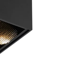 QAZQA Deckenstrahler|Aufbaustrahler*Design-Aufbaustrahler schwarz GU10 111mm - Box Honey