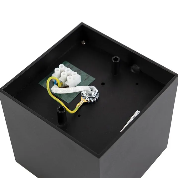 QAZQA Deckenstrahler|Aufbaustrahler*Design-Aufbaustrahler schwarz GU10 111mm - Box Honey