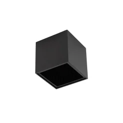 QAZQA Deckenstrahler|Aufbaustrahler*Design-Aufbaustrahler schwarz GU10 111mm - Box Honey