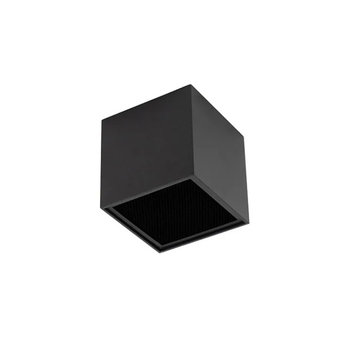 QAZQA Deckenstrahler|Aufbaustrahler*Design-Aufbaustrahler schwarz GU10 111mm - Box Honey