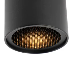 QAZQA Schlafzimmerlampen|Küchenlampen*Design-Aufbaustrahler schwarz GU10 50mm - Tubo Honey