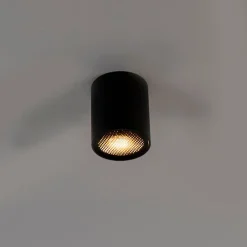 QAZQA Schlafzimmerlampen|Küchenlampen*Design-Aufbaustrahler schwarz GU10 50mm - Tubo Honey