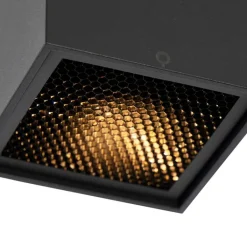 QAZQA Deckenstrahler|Aufbaustrahler*Design-Aufbaustrahler schwarz GU10 50mm - Qubo Honey