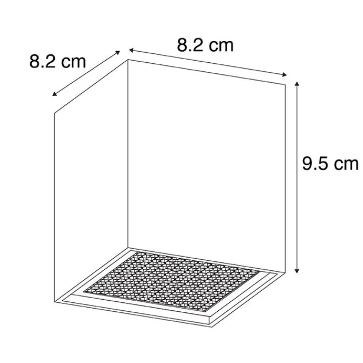 QAZQA Deckenstrahler|Aufbaustrahler*Design-Aufbaustrahler schwarz GU10 50mm - Qubo Honey