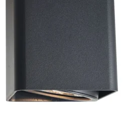 QAZQA Wandstrahler|Deckenstrahler*Design-Aufbaustrahler Schwarz GU10 70mm Dreh- und Kippbar - Vox