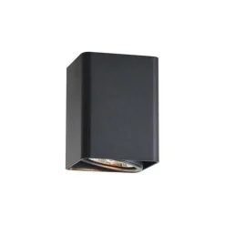 QAZQA Wandstrahler|Deckenstrahler*Design-Aufbaustrahler Schwarz GU10 70mm Dreh- und Kippbar - Vox