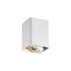 QAZQA Wandstrahler|Deckenstrahler*Design-Aufbaustrahler Weiß GU10 70mm dreh- und schwenkbar - Vox