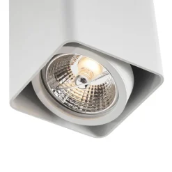 QAZQA Wandstrahler|Deckenstrahler*Design-Aufbaustrahler Weiß GU10 70mm dreh- und schwenkbar - Vox